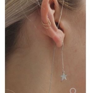 brandy melville silver drop earrings